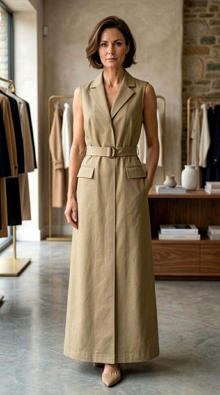 The Vest Style Maxi Dress - 24 business professional outfits for women
