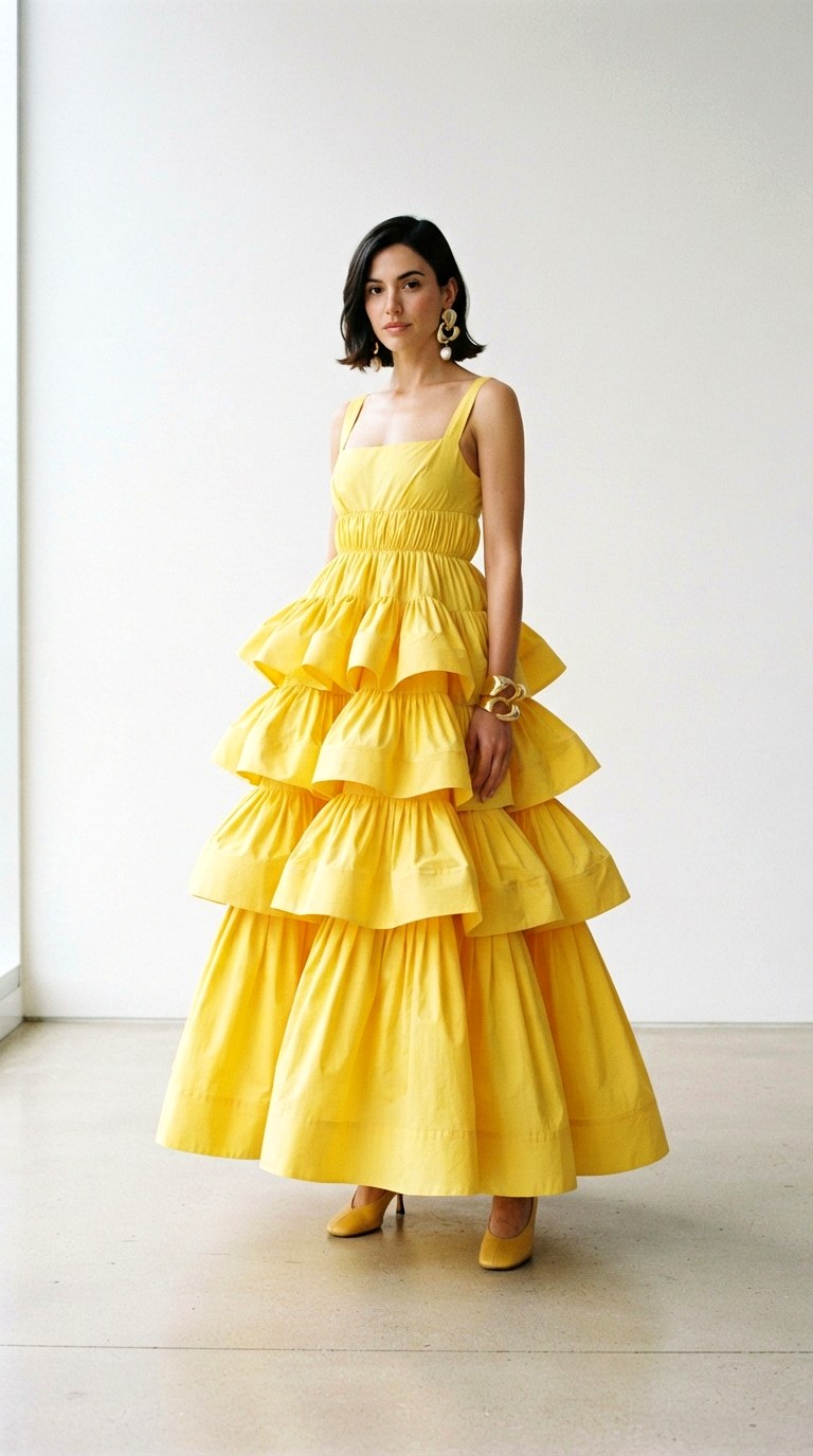 Tiered Poplin Maxi - 26 spring maxi dress