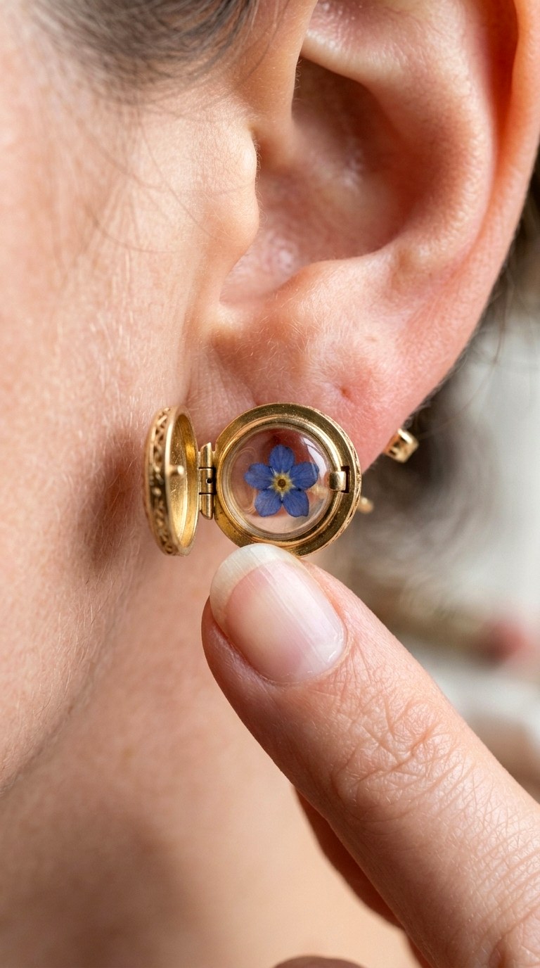 Tiny Sentimental Lockets - 20 trending earrings