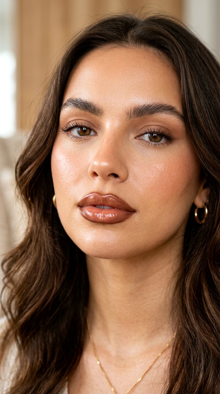 Toffee Gloss Lip Combo - 27 Viral Bold Pouty Lips Makeup Trends Taking Over 2026
