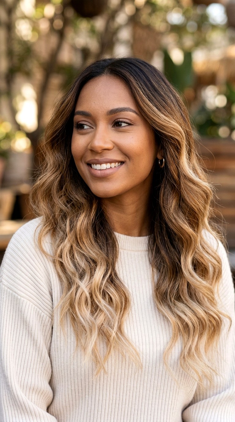 Toffee Latte Ombre - 24 hair color for brown skin
