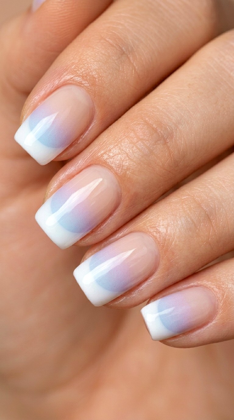 Tonal Ombre French Tips - 29 Pastel Spring Ombre Nails