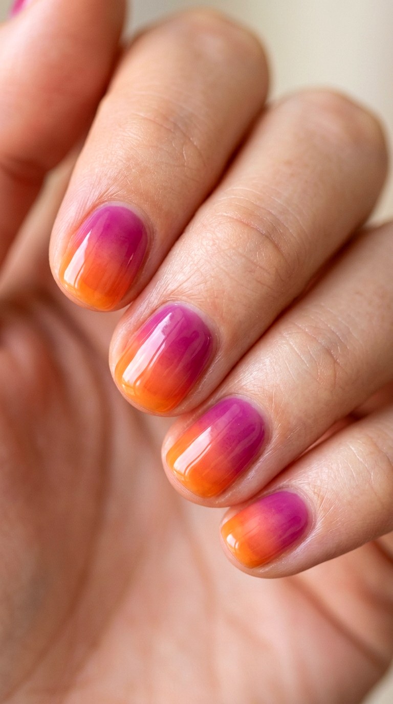 Translucent Jelly Ombre - 29 Pastel Spring Ombre Nails