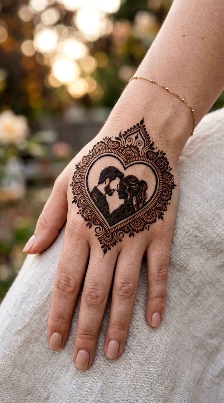 Tribute Portrait Silhouettes - 22 henna inspo