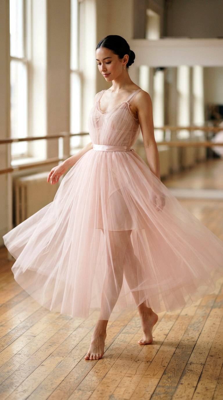 Tulle Overlay Ballerina Maxi - 26 spring maxi dress