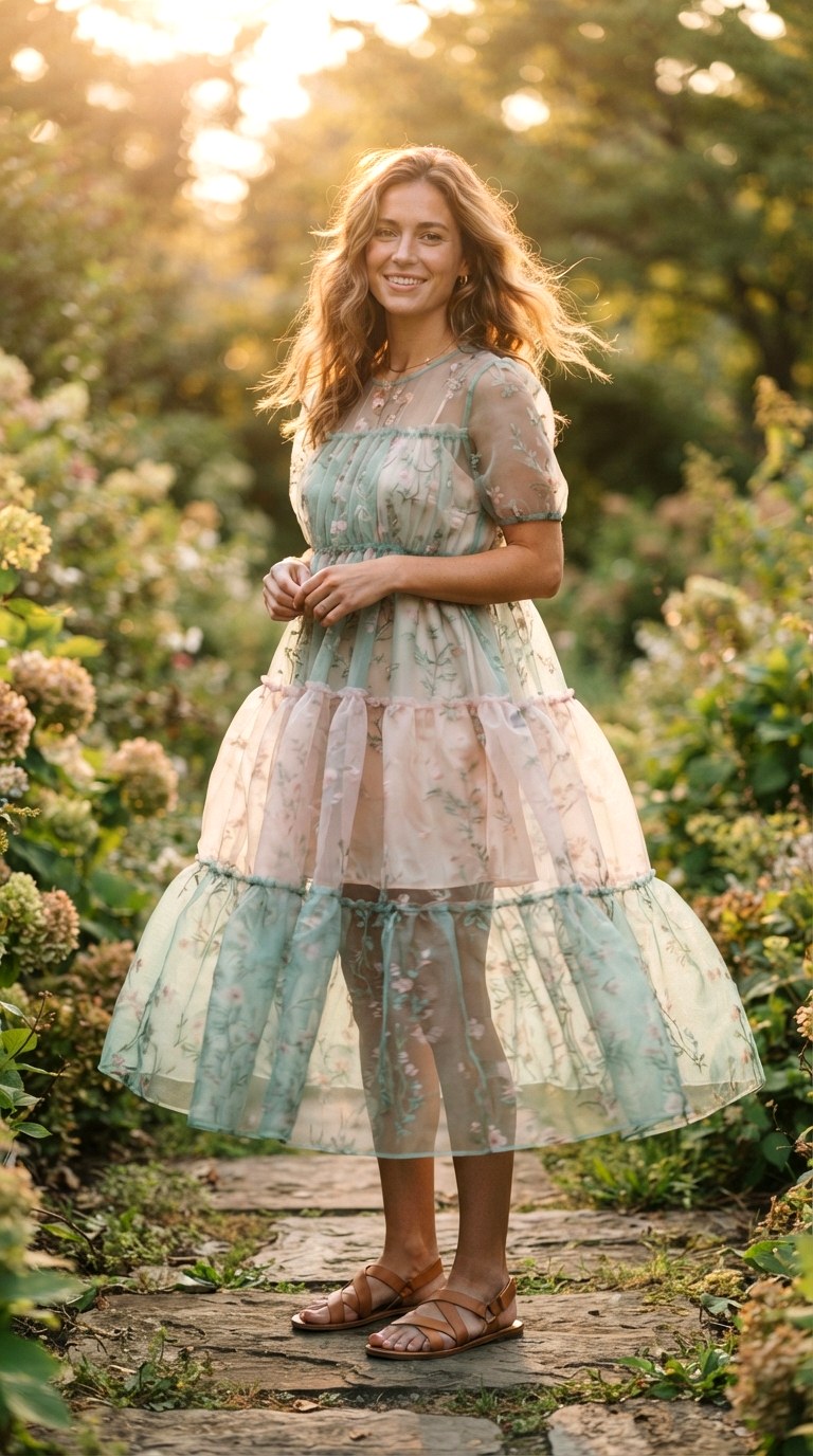 Ultra Sheer Overlay Dress - 29 summer dresses