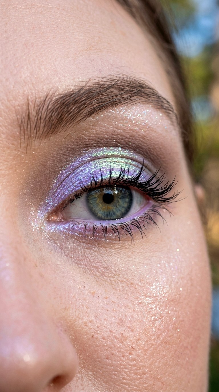 Undercover Mermaid Holographic Eye - 21 colorful makeup looks