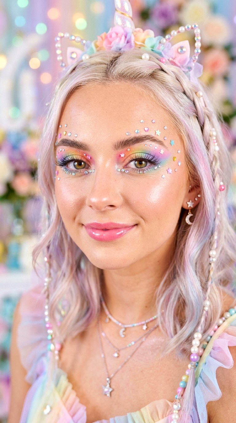 Unicorn Candy Makeup - 23 silly makeup