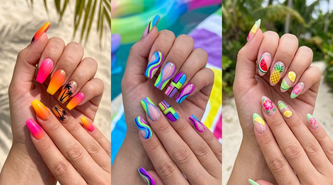 Vacation Summer Multicolor Acryl…