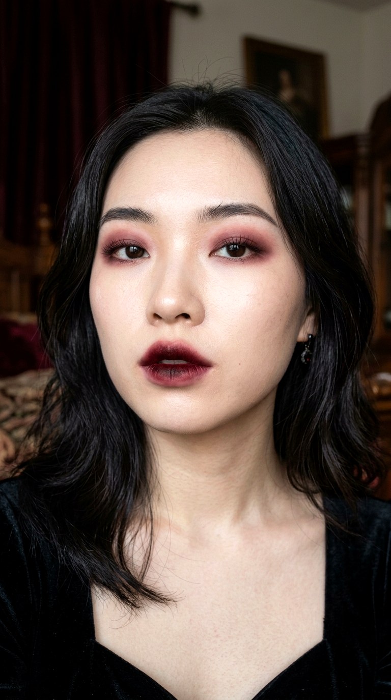 Vampy Wine Stain Gradient - 25 makeup idea