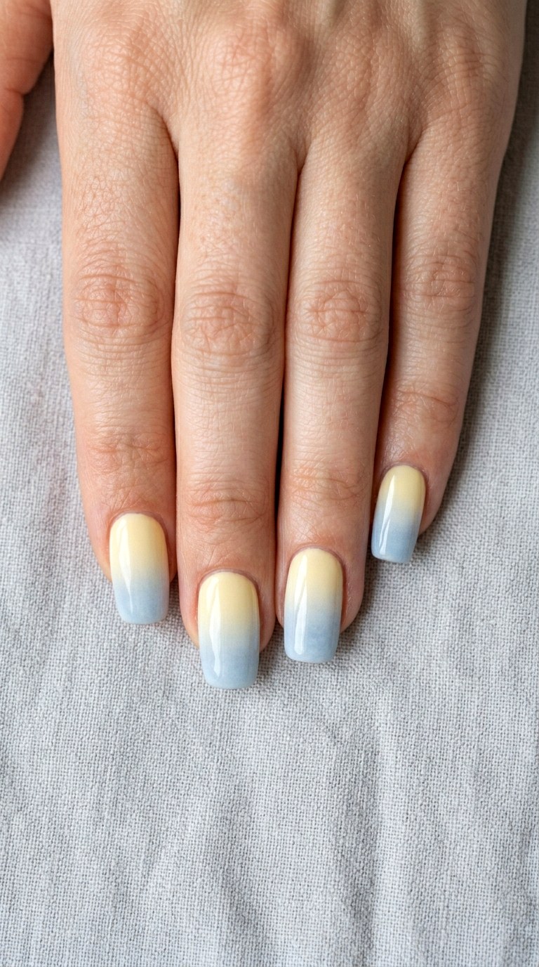 Vanilla Sky Ombre - 20 Playful Spring Multicolor Acrylic Nails