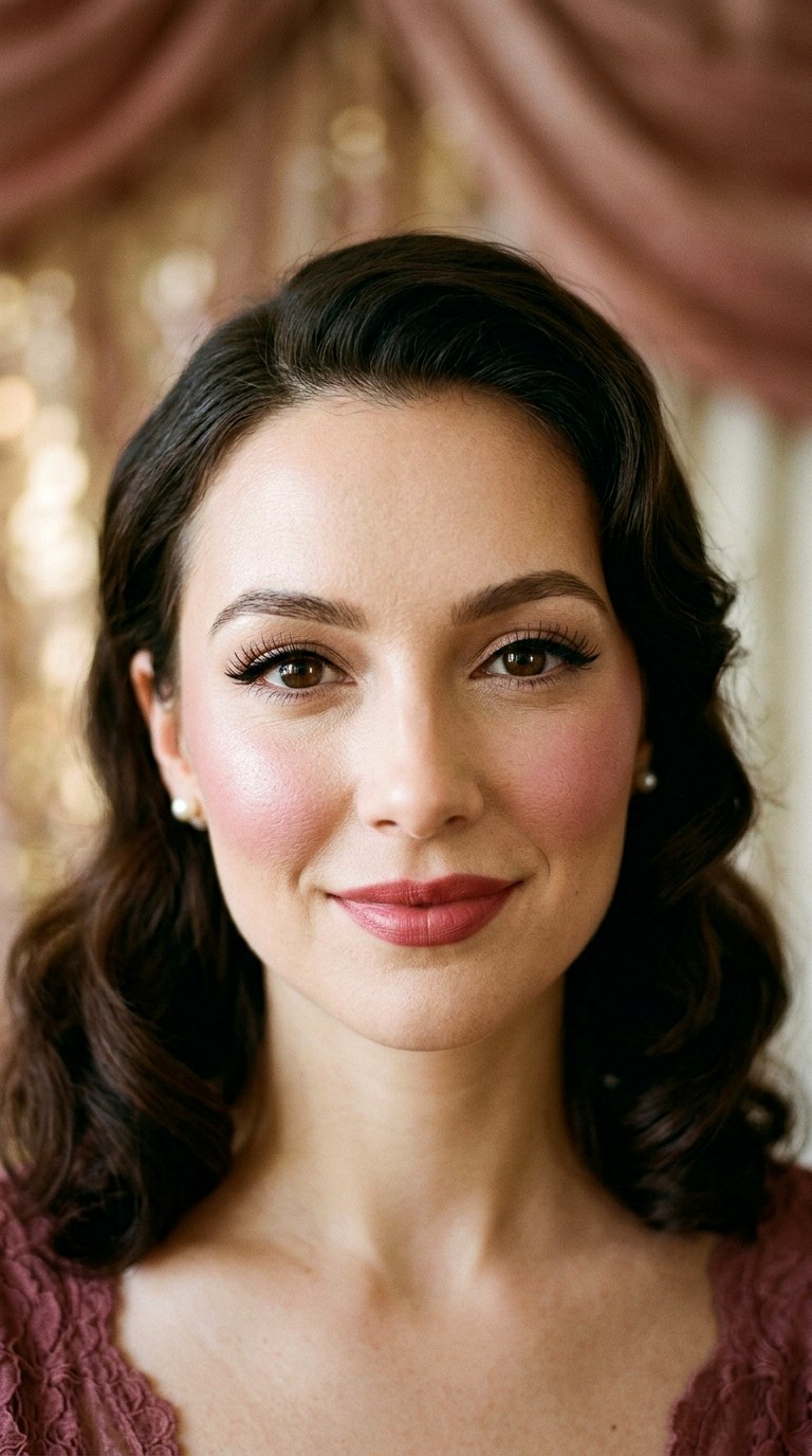 Vintage Rose Glam Makeup - 28 Romantic Rosy Makeup Aesthetics