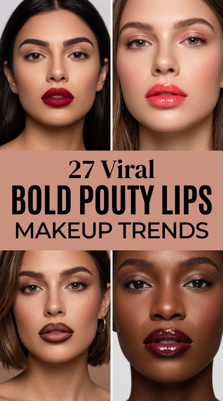 Viral Pouty Lips Makeup Trends