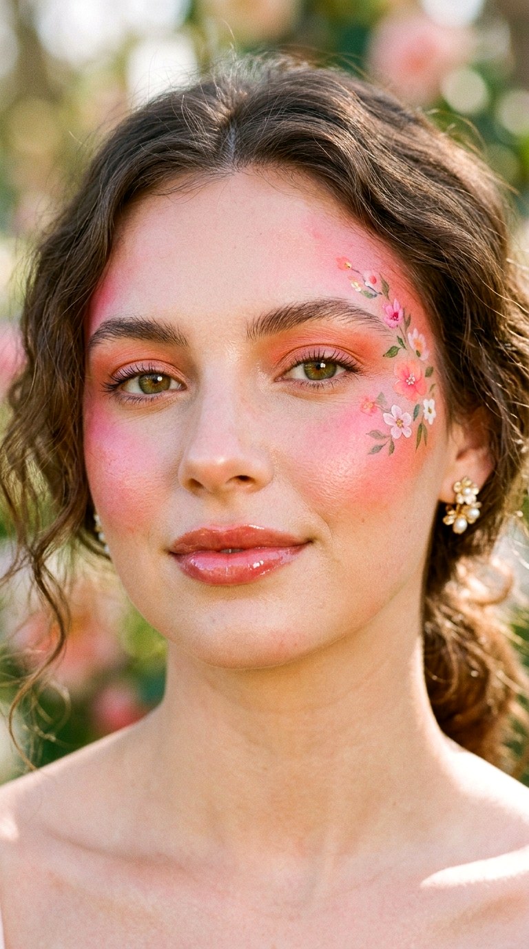Watercolor Blush Draping - 20 Fresh Bloom Beauty Trend 2026