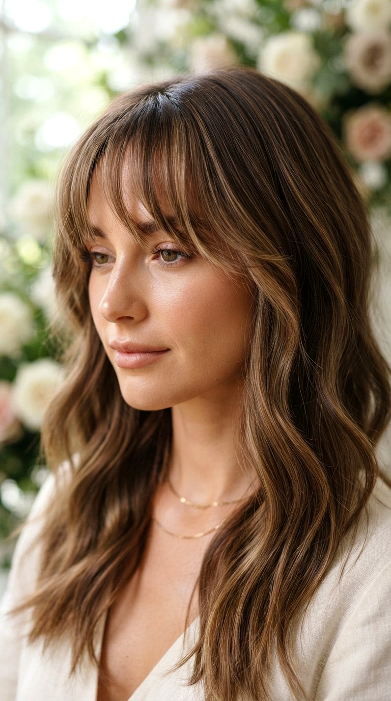 Waterfall Edge Bangs - 30 bangs hairstyles