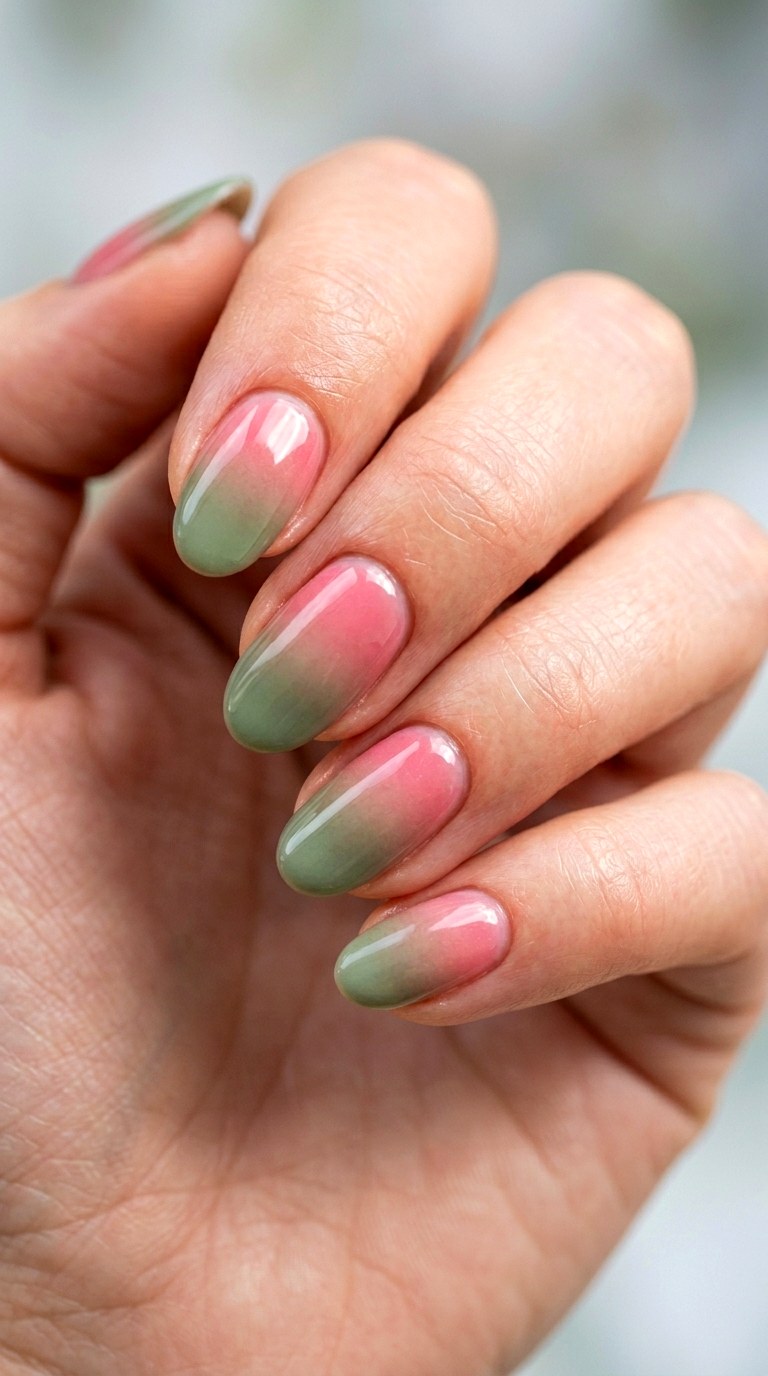 Watermelon Sugar Gradients - 29 Subtle Spring Multicolor Nails