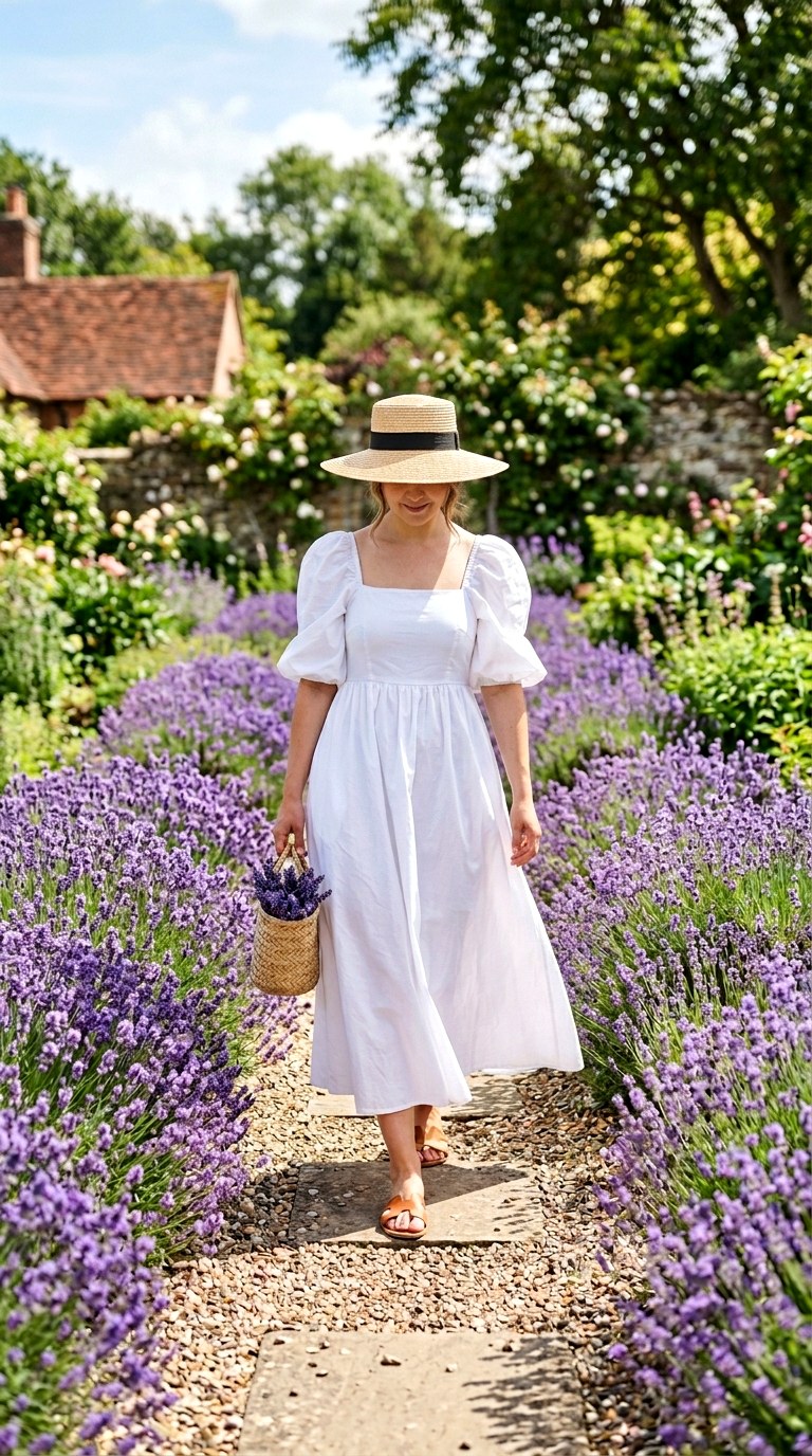 White Cotton Poplin Maxi Dress - 21 classic summer outfits