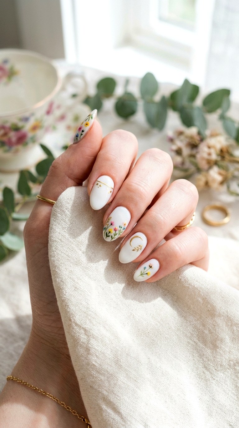 White Minimalist Nails - 22 Spring Nail Inspiration Ideas for Your Next Manicure