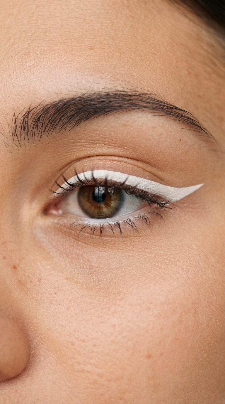 White Sky Liner Puppy Eye - 30 creative makeup looks