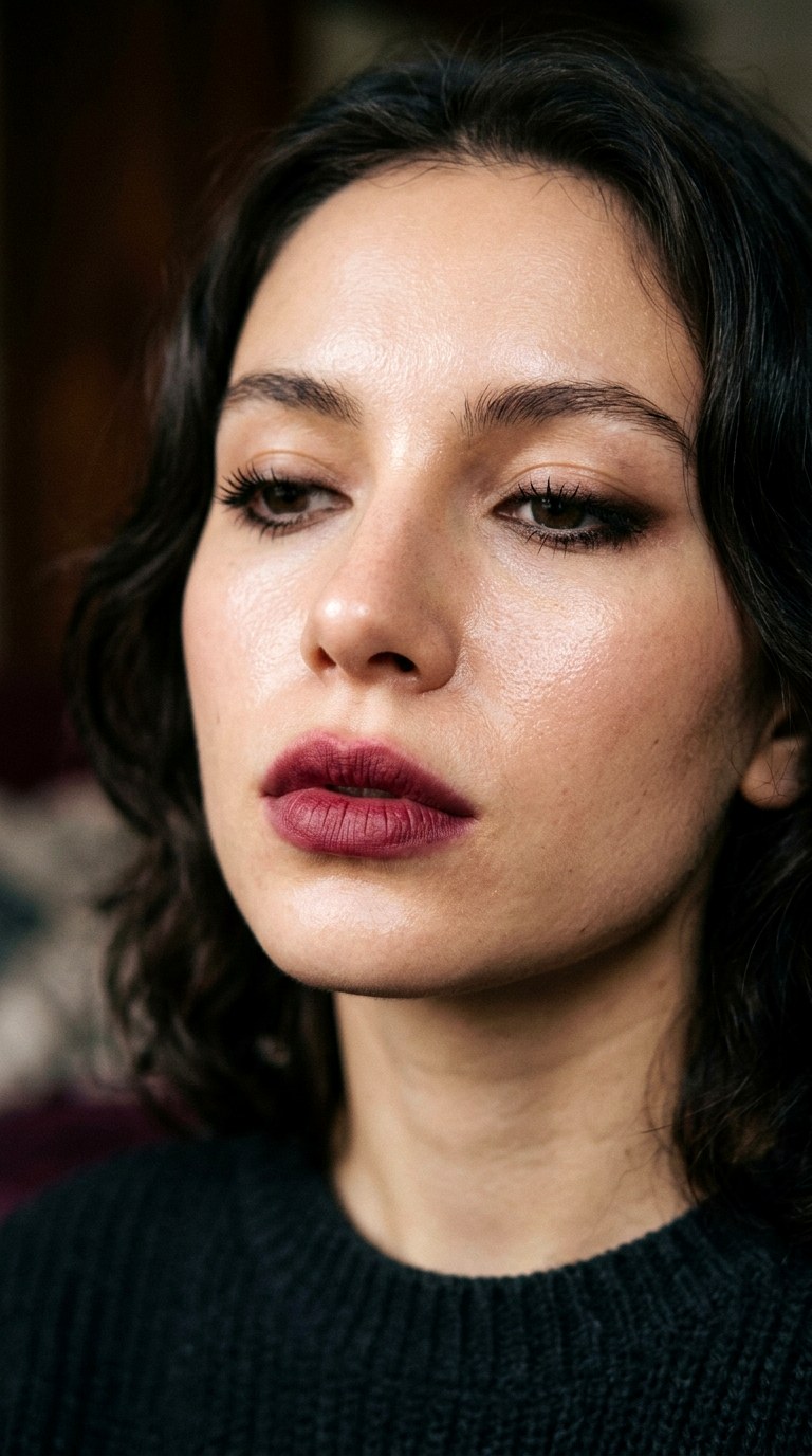 Wine Stained Lips - 24 Trending Lip Combos 2026