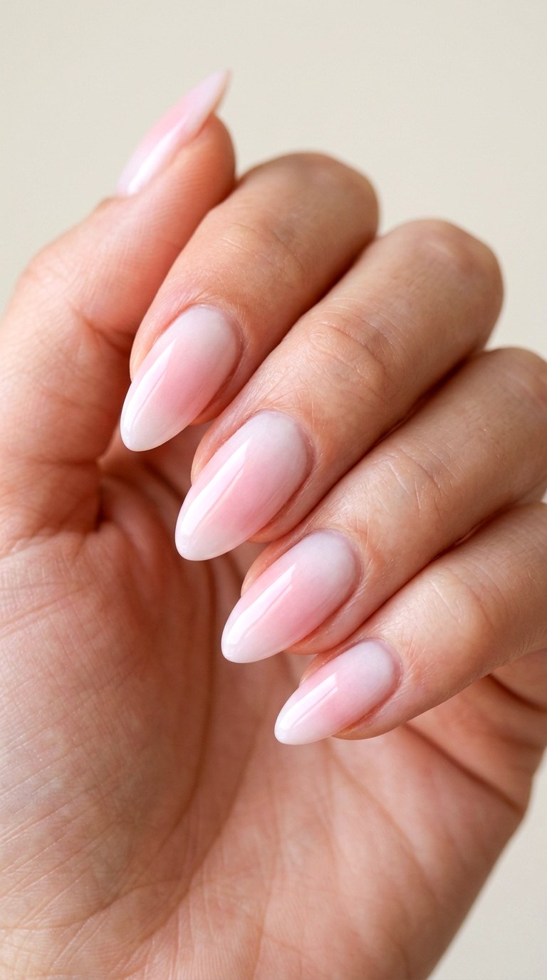 Wispy Pink Cloud Ombre - 30 Dreamy Spring Ombre Nails