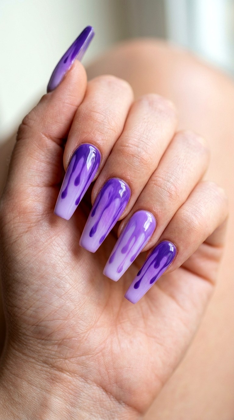 Wisteria Cascade Ombre - 25 Elegant Spring Ombre Nails