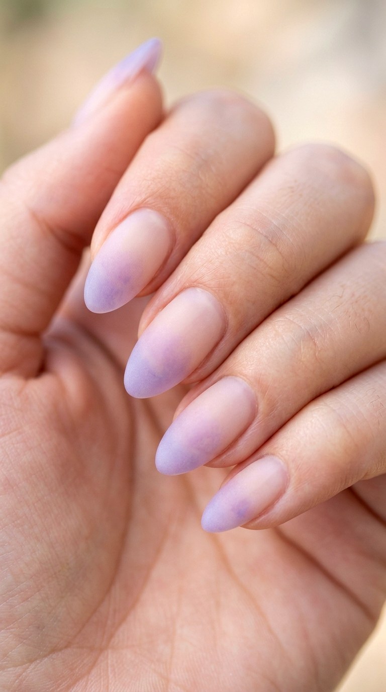 Wisteria Purple and Frosted Glass Sheer - 30 Brunch Spring Two Colored Nails