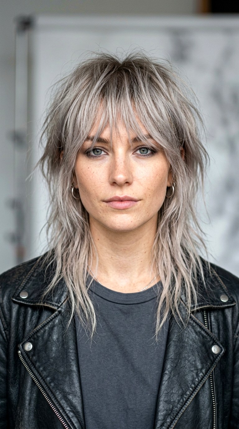 Wolf Cut with Wispy Fringe - 29 hairstyle ideas