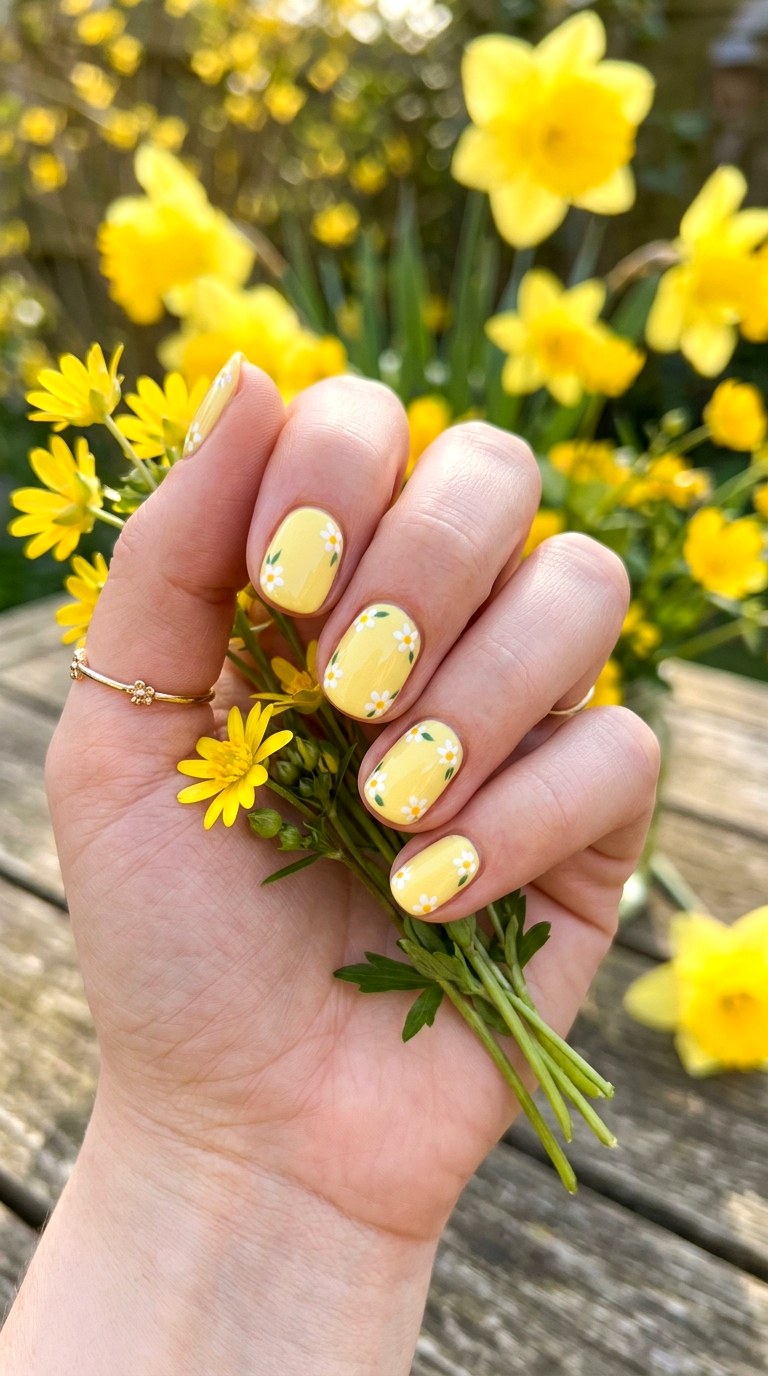 Yellow Sunshine Nails - 22 Cute Spring Nail Ideas for a Fresh Seasonal Manicure
