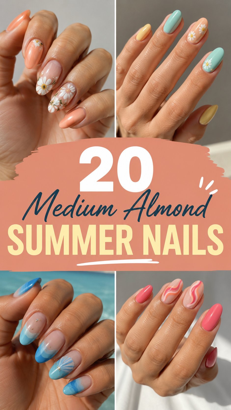 Medium Almond Summer Nails
