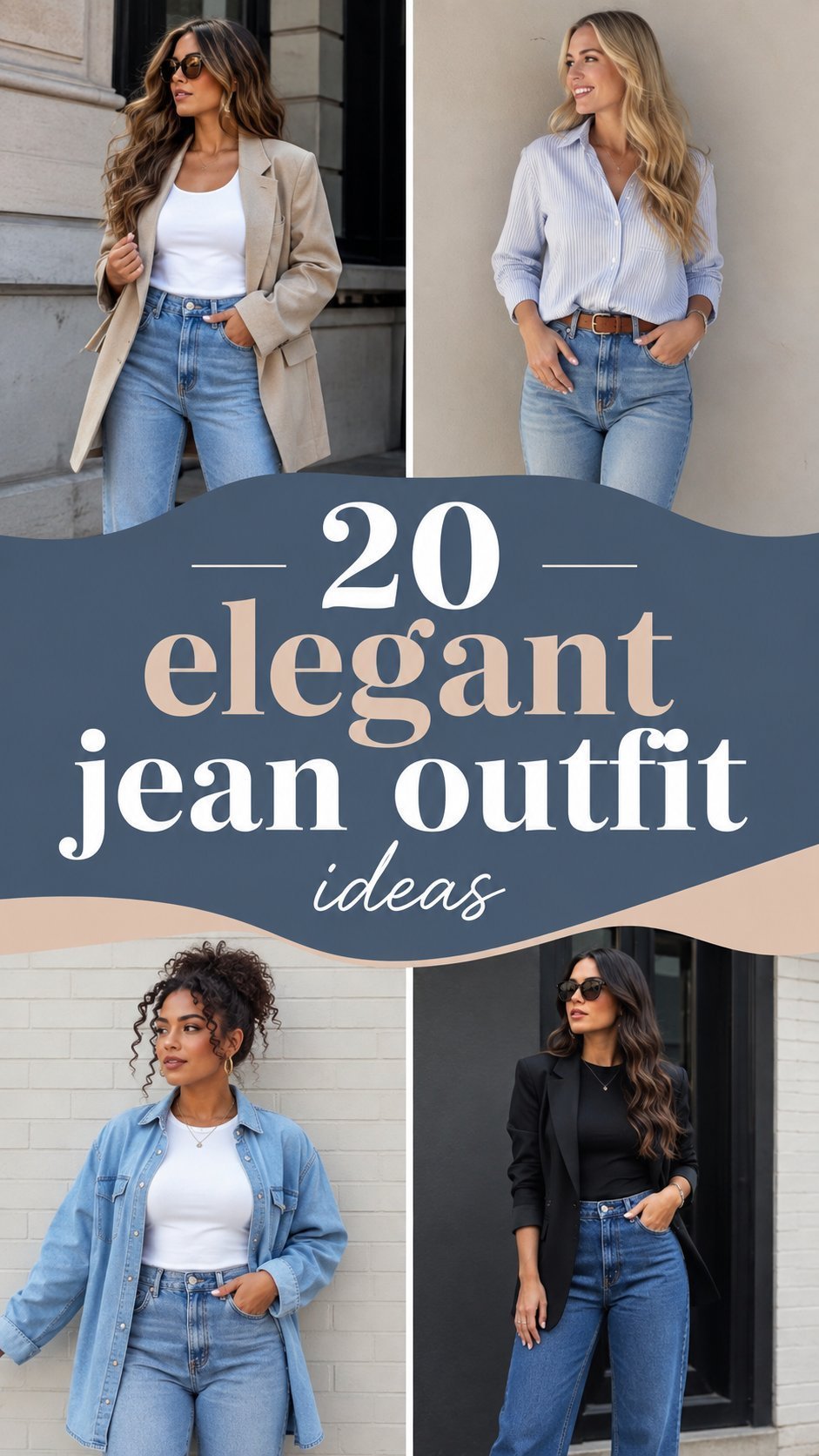 elegant jean outfit ideas