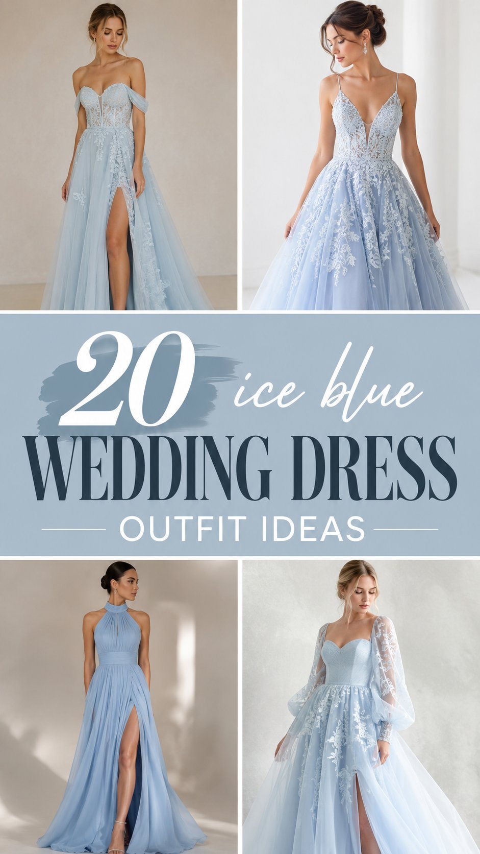 ice blue wedding dress outfit ideas