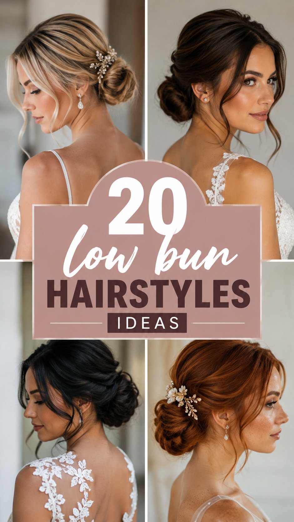 low bun hairstyles ideas