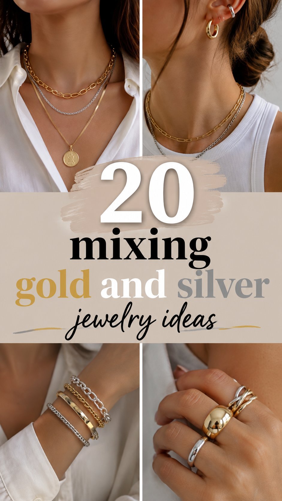 mixing gold and silver jewelry ideas