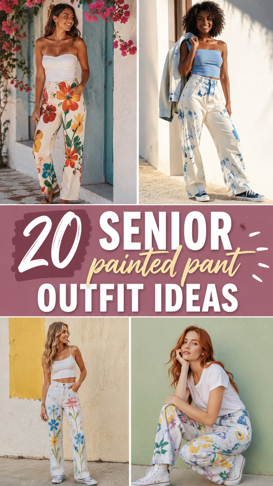 senior painted pant outfit ideas