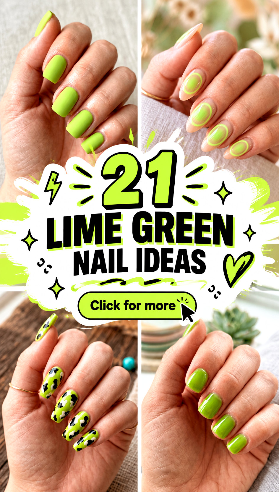 21 Lime Green Nail Ideas - 21 Lime Green Nail Ideas