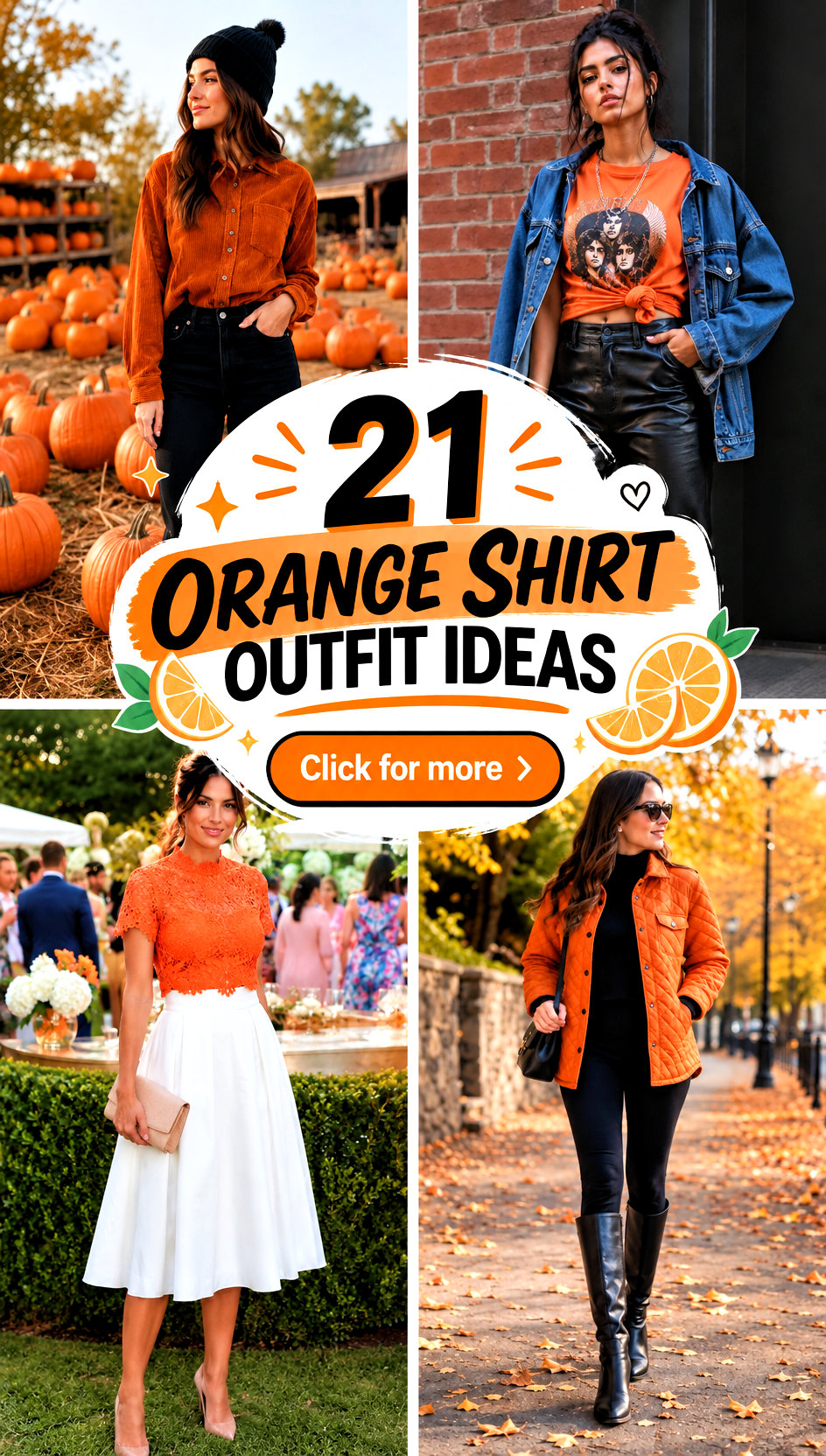 21 Orange Shirt Outfit Ideas - 21 Orange Shirt Outfit Ideas