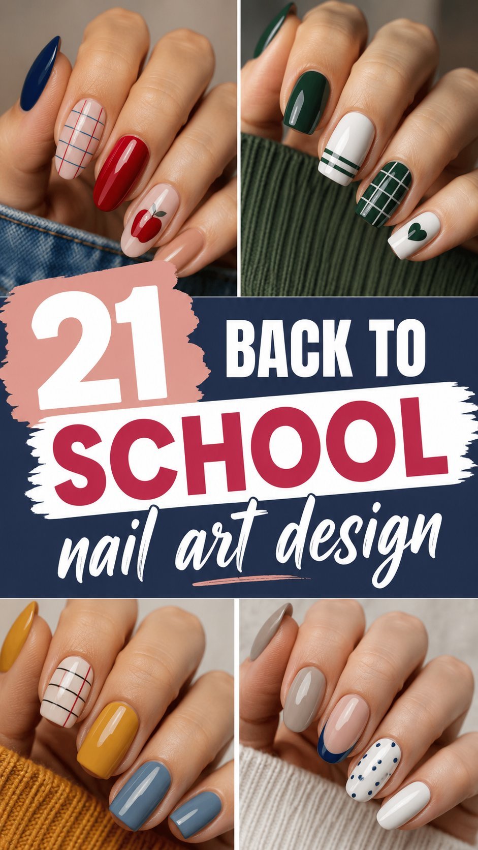 back to school nail art design