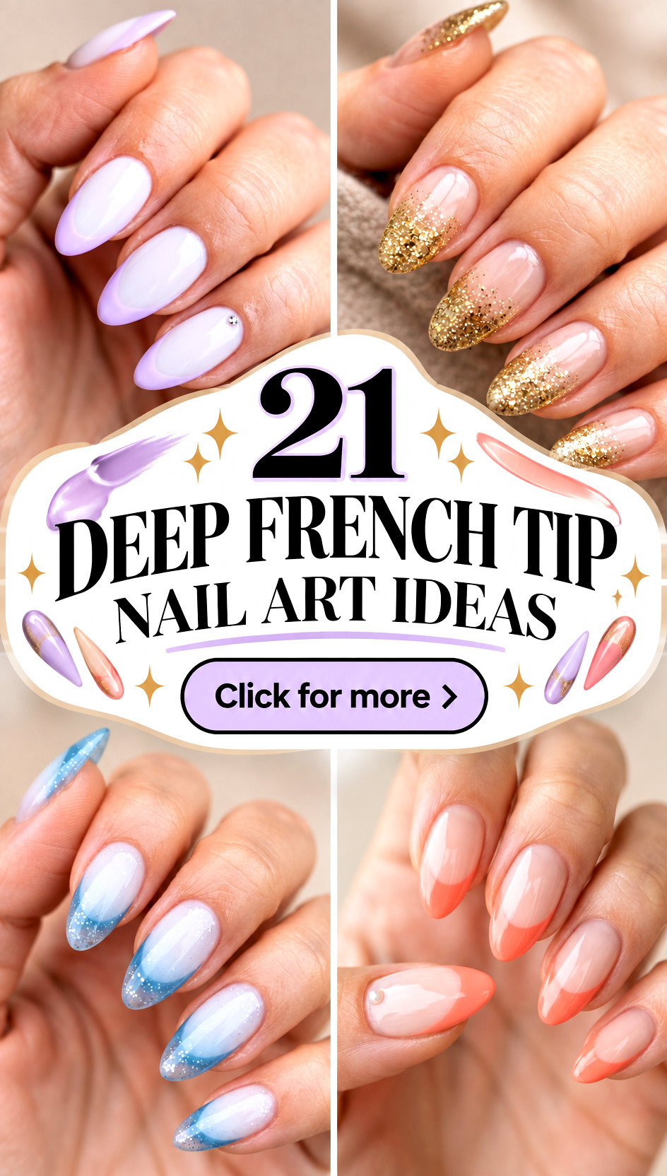 21 deep french tip nail art ideas - 21 deep french tip nail art ideas