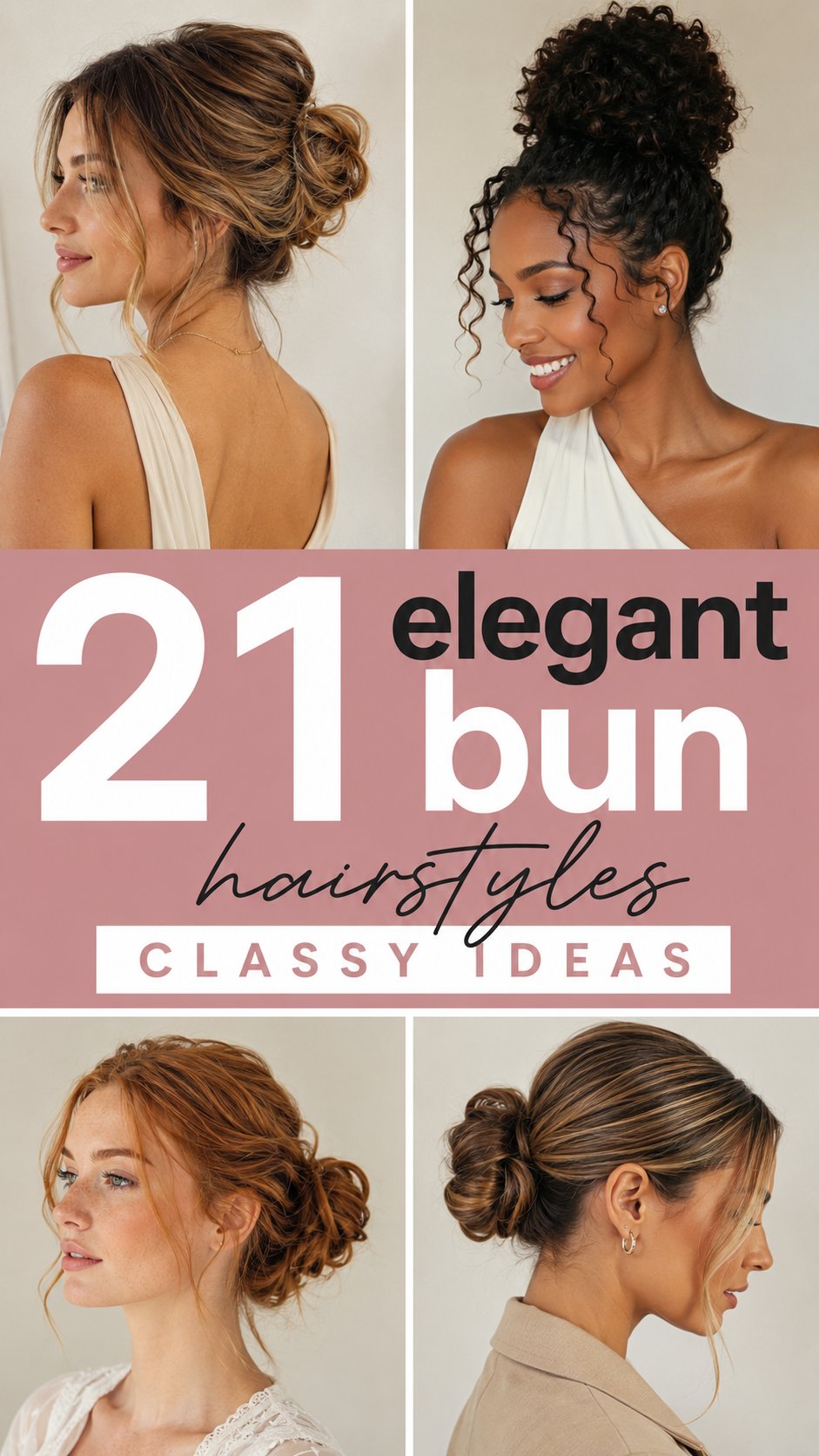 elegant bun hairstyles classy ideas