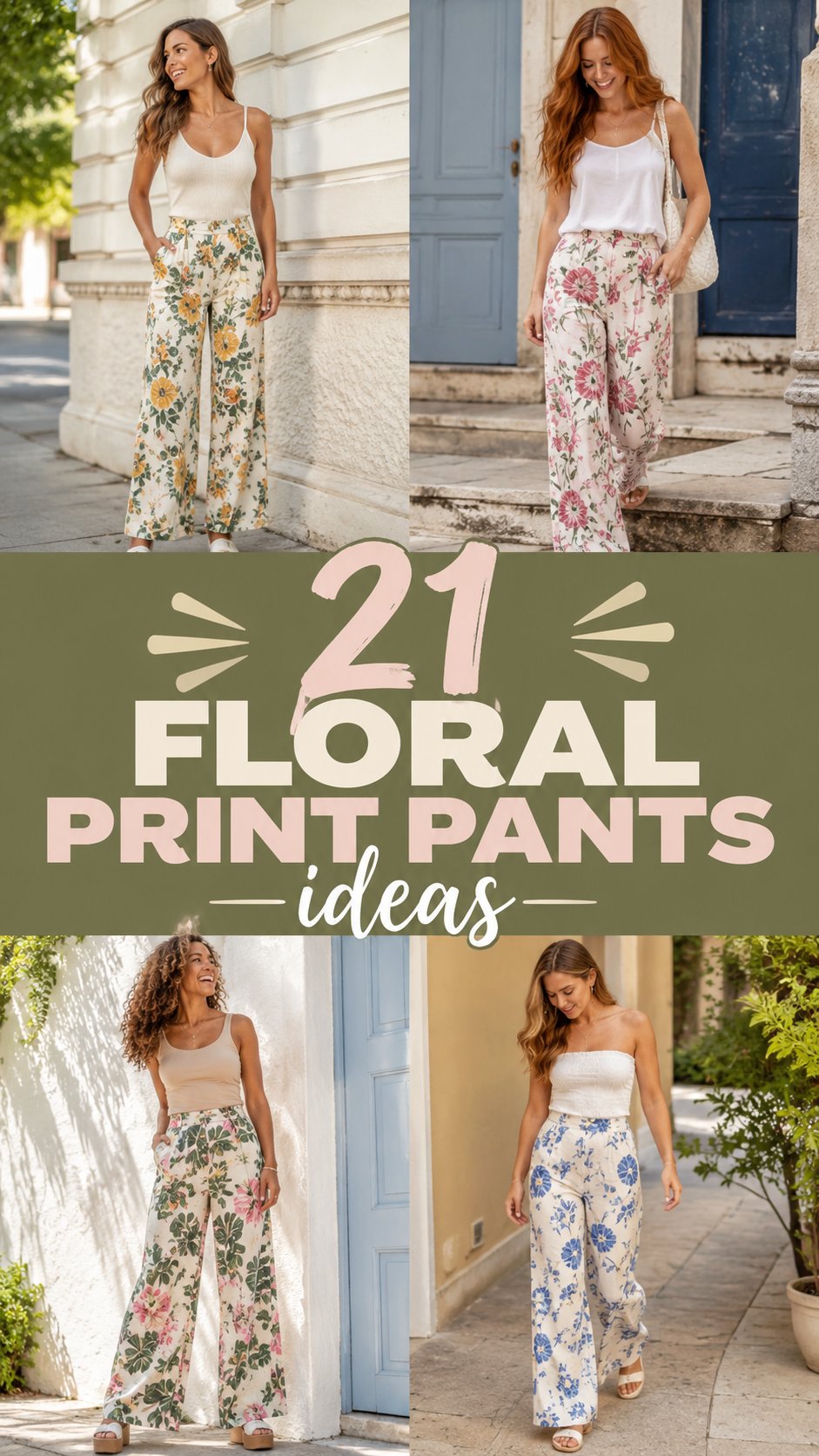 floral print pants ideas