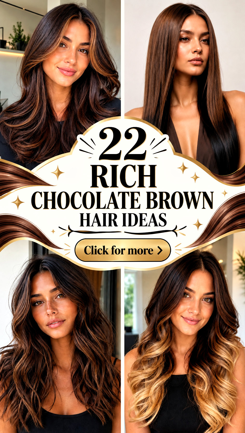 22 Rich Chocolate Brown Hair Ideas - 22 Rich Chocolate Brown Hair Ideas