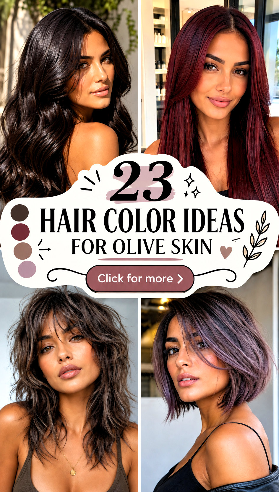 23 Hair Color Ideas for Olive Skin - 23 Hair Color Ideas for Olive Skin