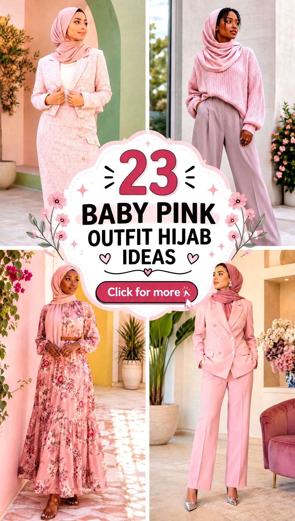 23 baby pink outfit hijab ideas - 23 baby pink outfit hijab ideas