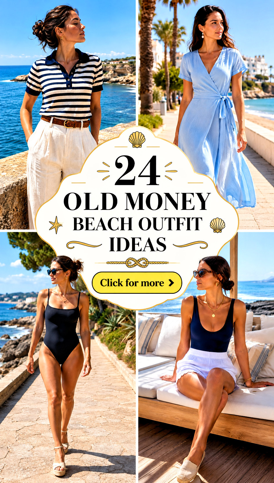 24 Old Money Beach Outfit Ideas - 24 Old Money Beach Outfit Ideas