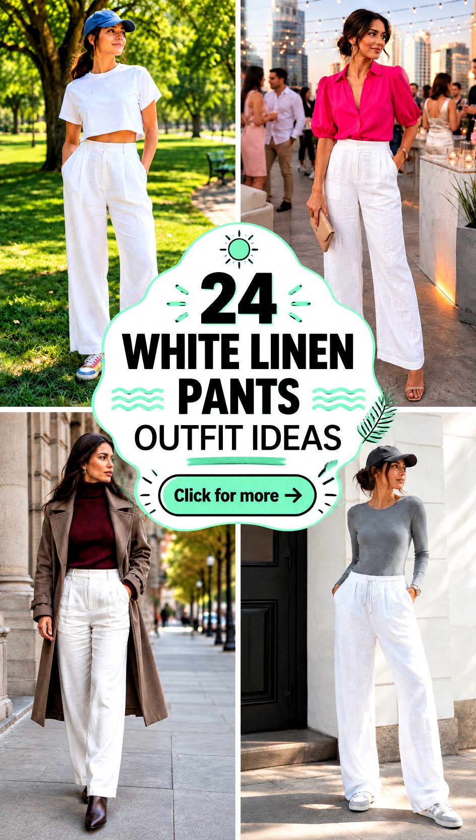24 White Linen Pants Outfit Ideas - 24 White Linen Pants Outfit Ideas