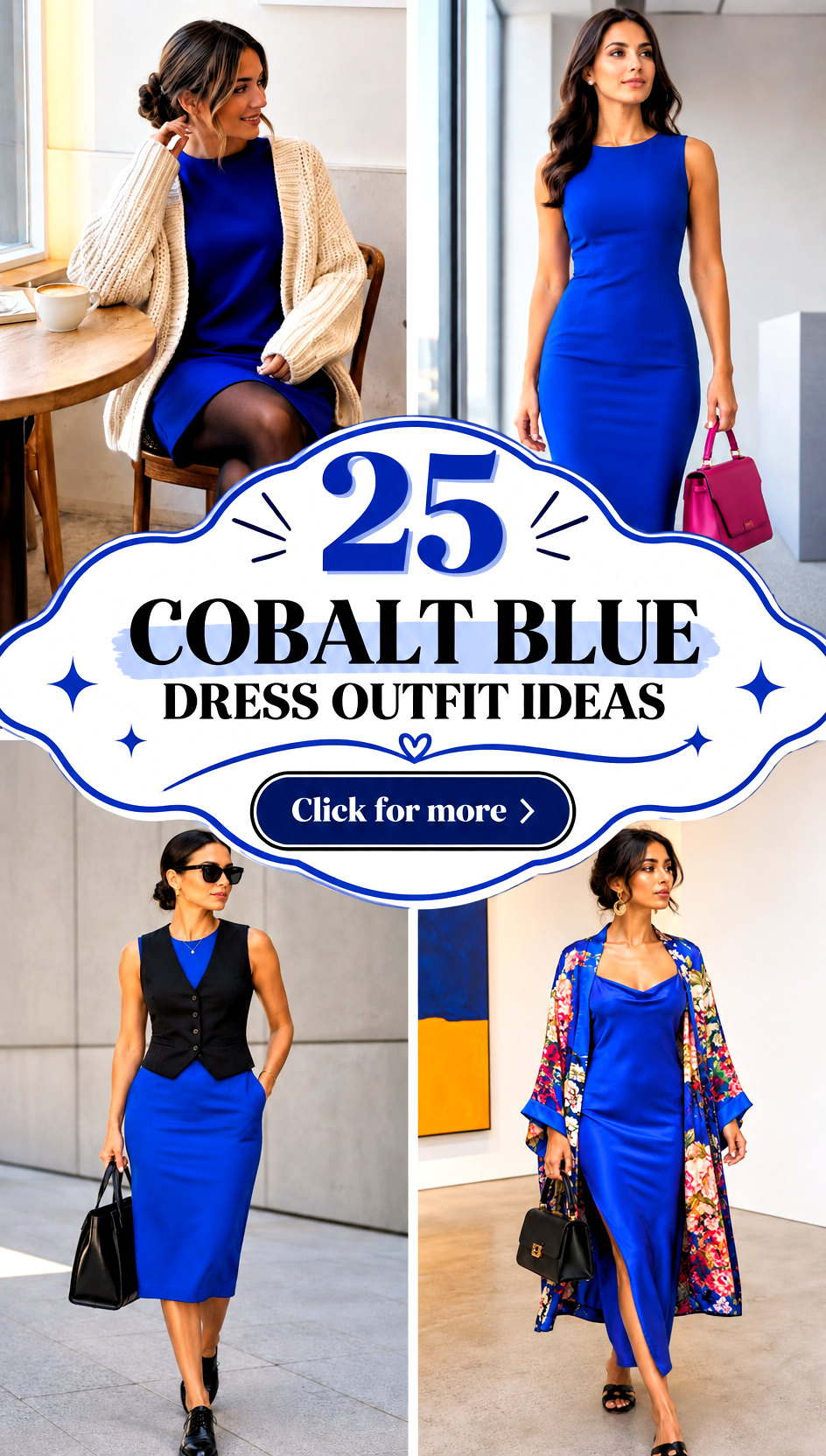 25 Cobalt Blue Dress Outfit Ideas - 25 Cobalt Blue Dress Outfit Ideas