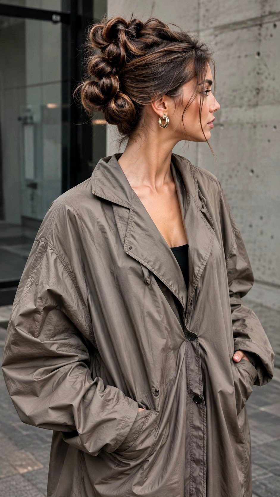 Asymmetrical Knotted Bun Design - 23 classy bun ideas