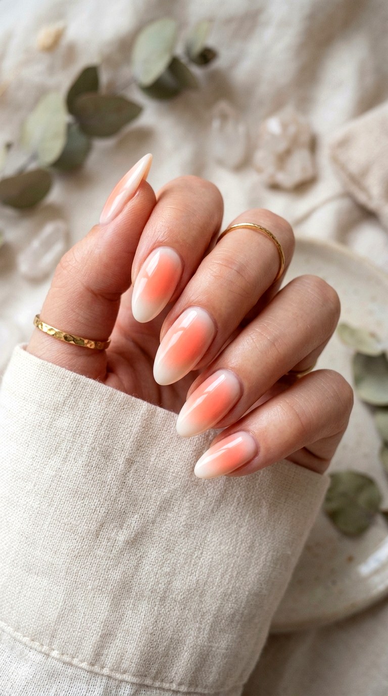 Aura Gradient Effect Nails - 24 Easy Nail Design Ideas
