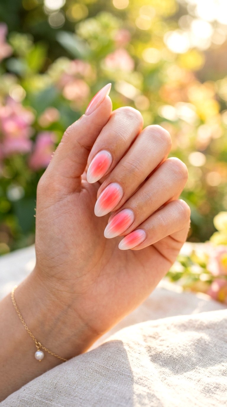 Aura Nails With a Summer Glow - 24 Summer Nail Design Trends